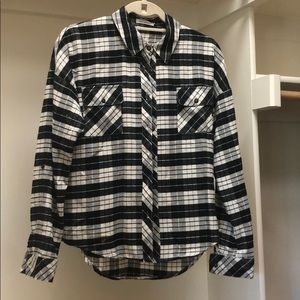 Black and white flannel